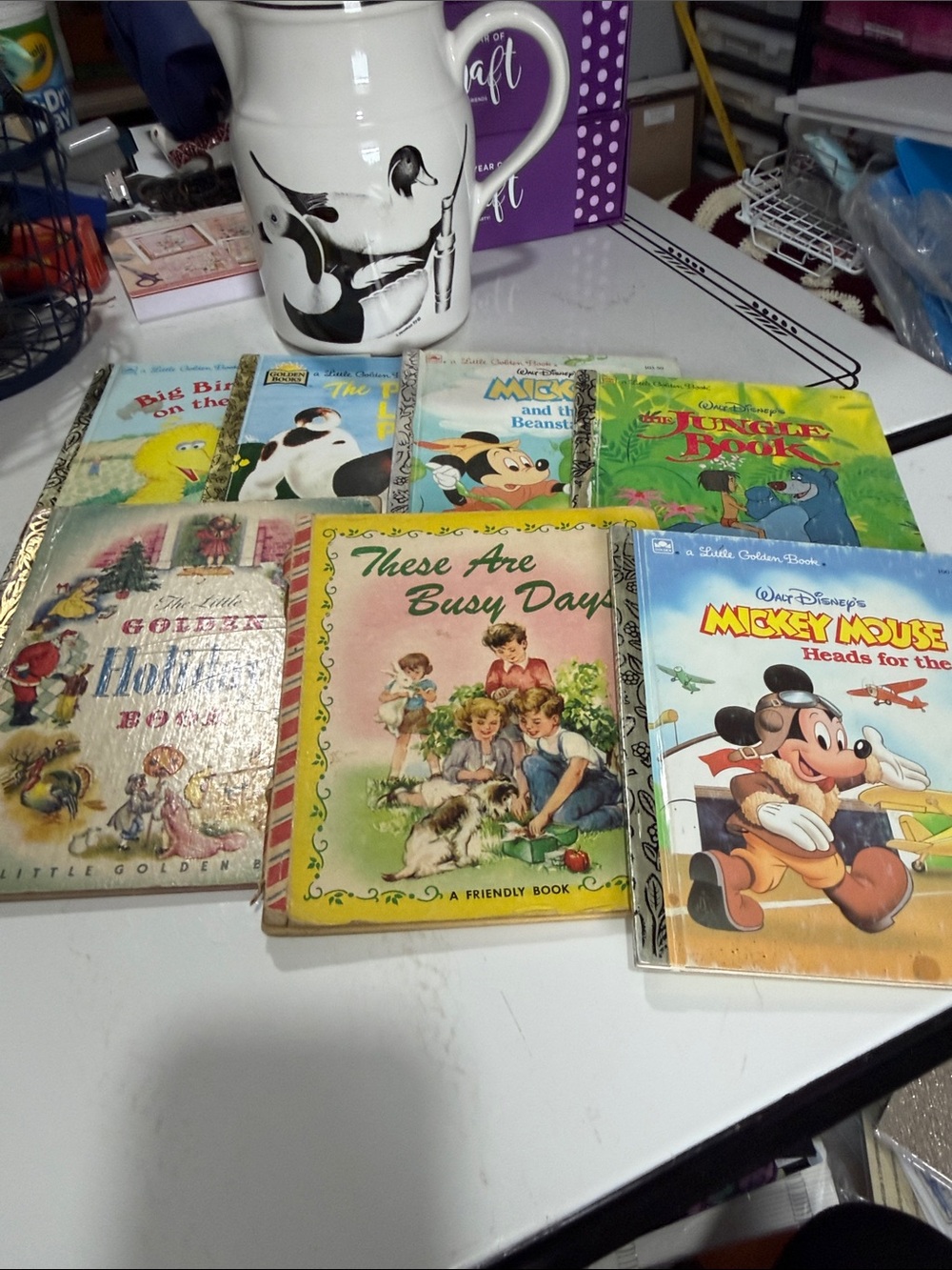 Vintage Lot of Little Golden Books (Junk Journals)